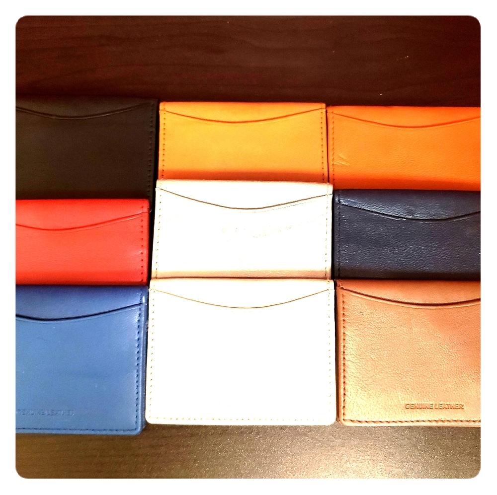 Genuine leather card holders